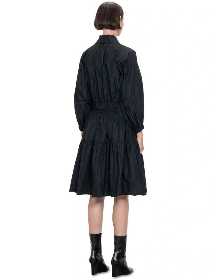 Light Taffeta Skirt in Black