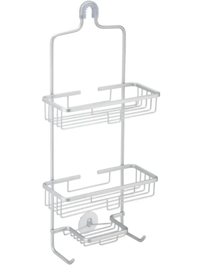 3 Tier Aluminium Shower Bath Rack Storage Basket in Silver