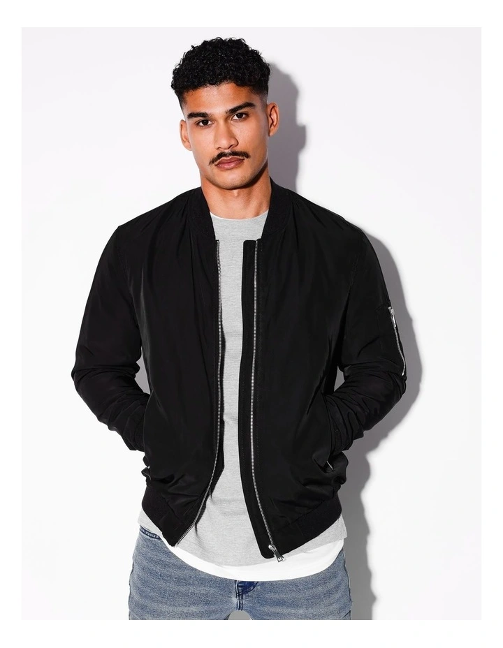 Langy Bomber Jacket in Black