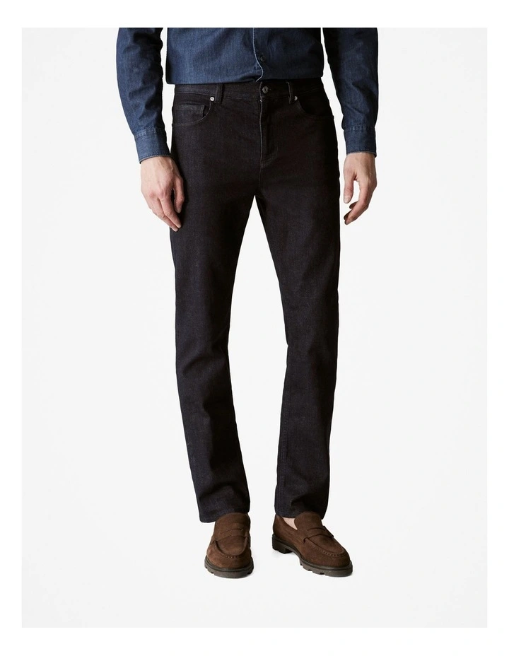 Relaxed Fit Dark Wash Jean in Ink Blue