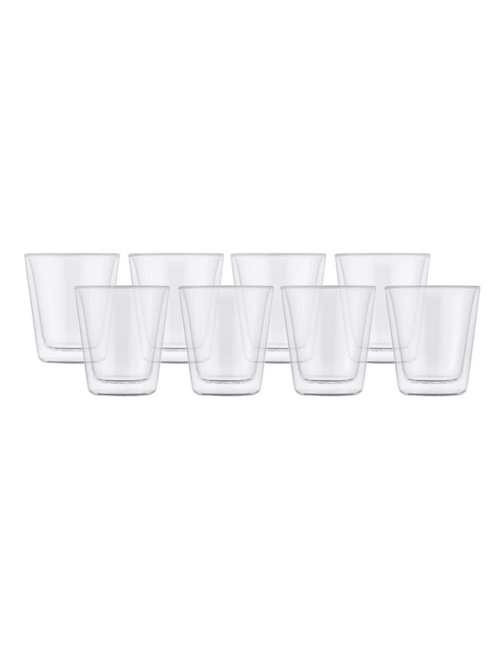 Blend Double Wall Conical Cup 200ml Set of 8