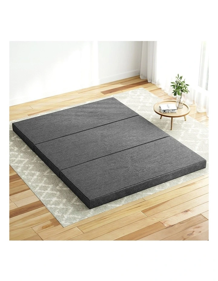 Foldable Foam Mattress Queen in Grey