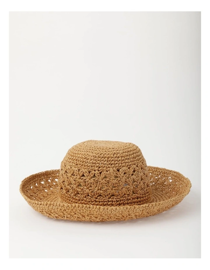Paper Bucket Hat in Brown