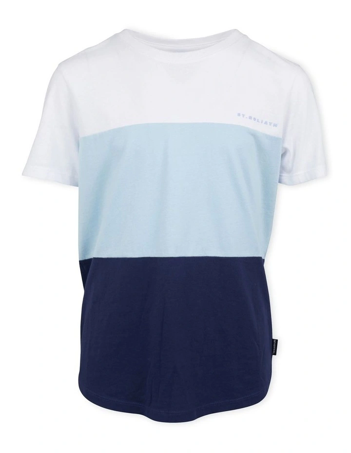 Colour Block Tee (8 -16 Years) in Light Blue