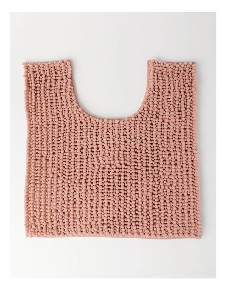 Norfolk Super Soft Microfibre Contour Mat in Pink Clay