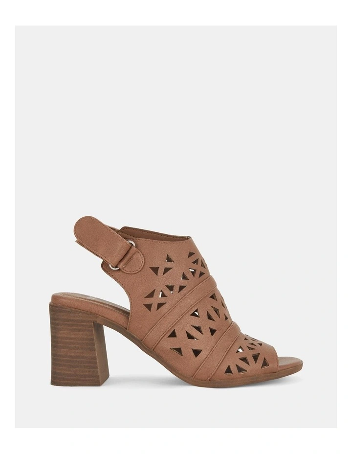 Fraser Heel Mule in Tan