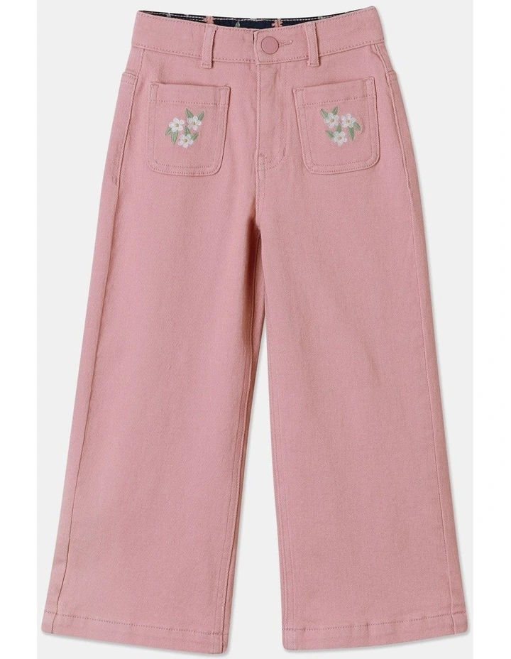 Wide Leg Culotte (3-8 Years) in Pink