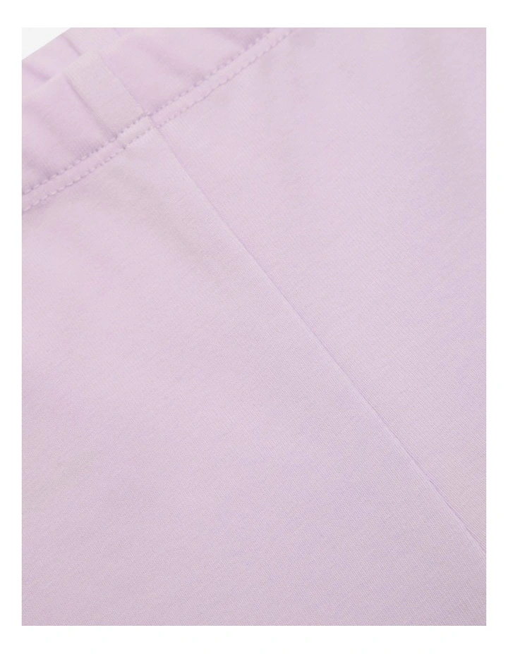 Organically Grown Cotton Blend Logo Tech Pant in Lilac