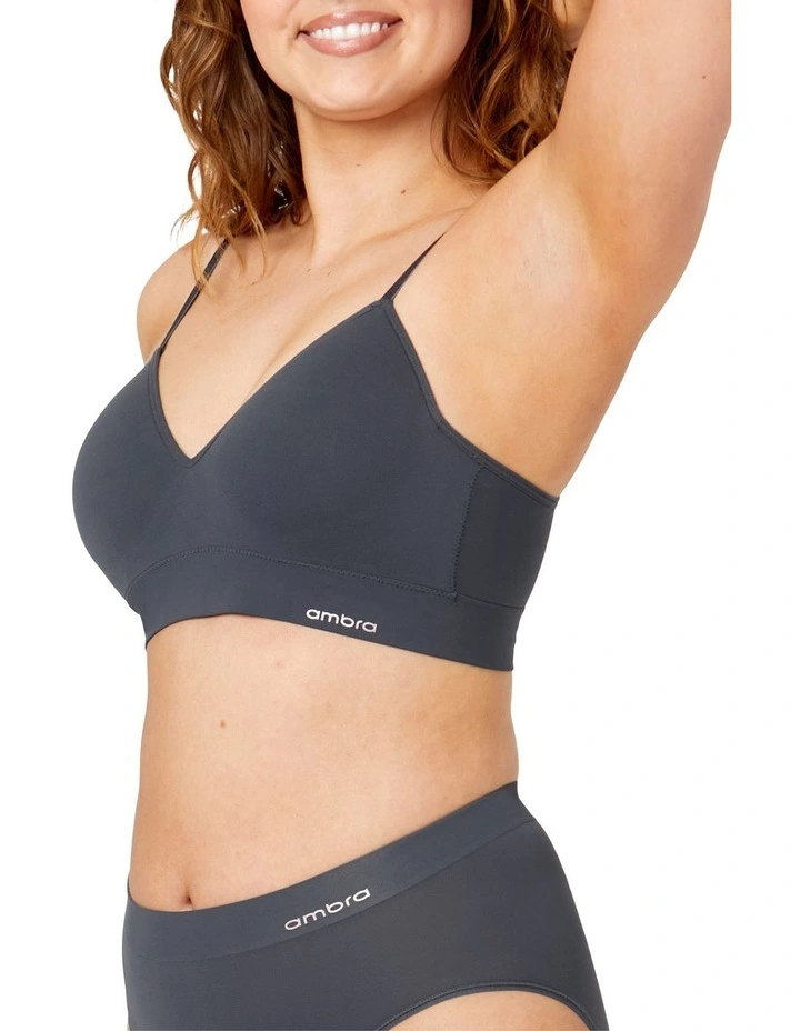Bondi Bare Longline Bra in Blue