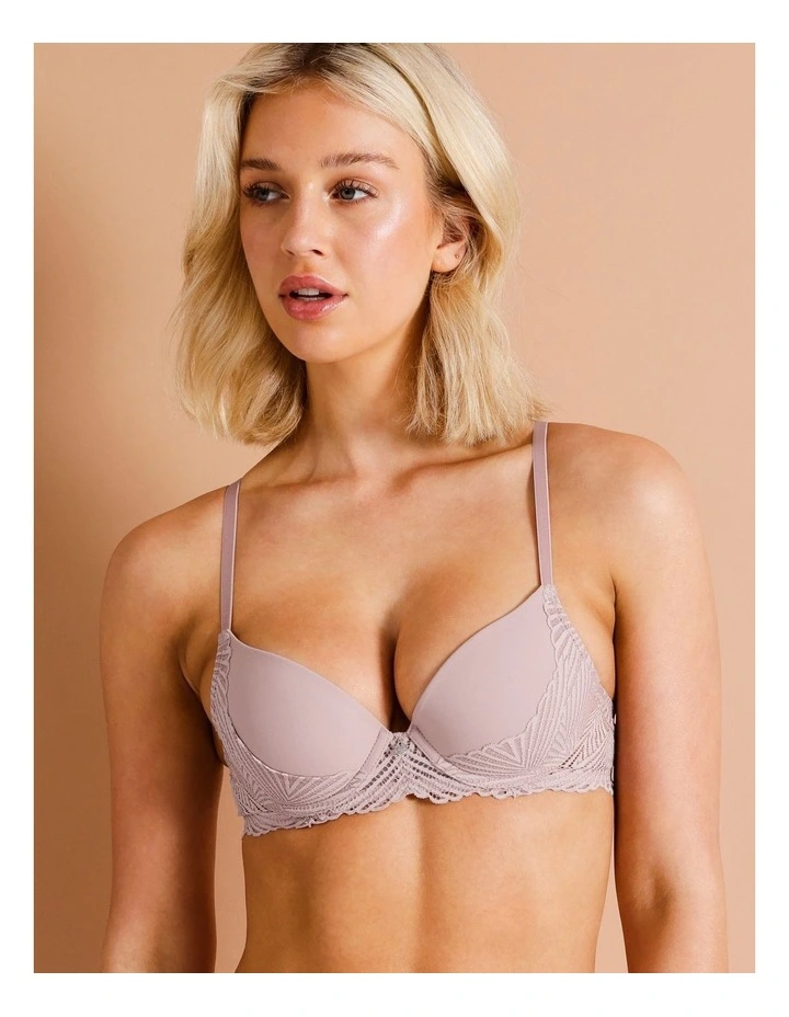Harlow Push Up Bra in Dusty Pink