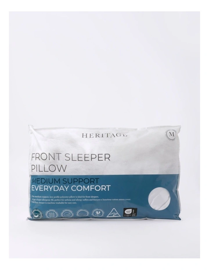 Front Sleeper Pillow in White