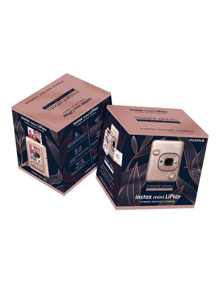 instax mini LiPlay Instant Photo Gift Collection in Blush Gold 85439