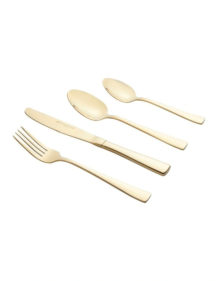 Arden 16 Piece Cutlery Set Gift Boxed in Champagne