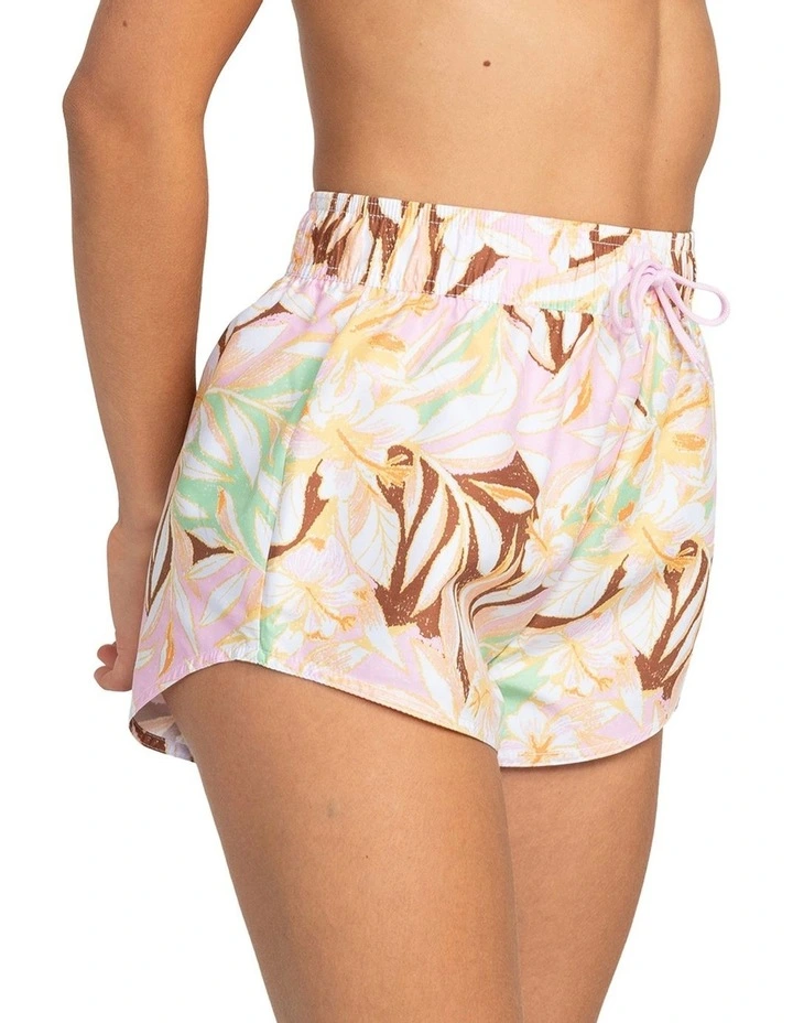 Fashion Printed Boardshorts in Quiet Green Coast