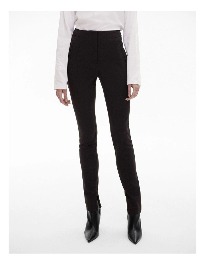 Slim Pinch Stitch Trouser in Black