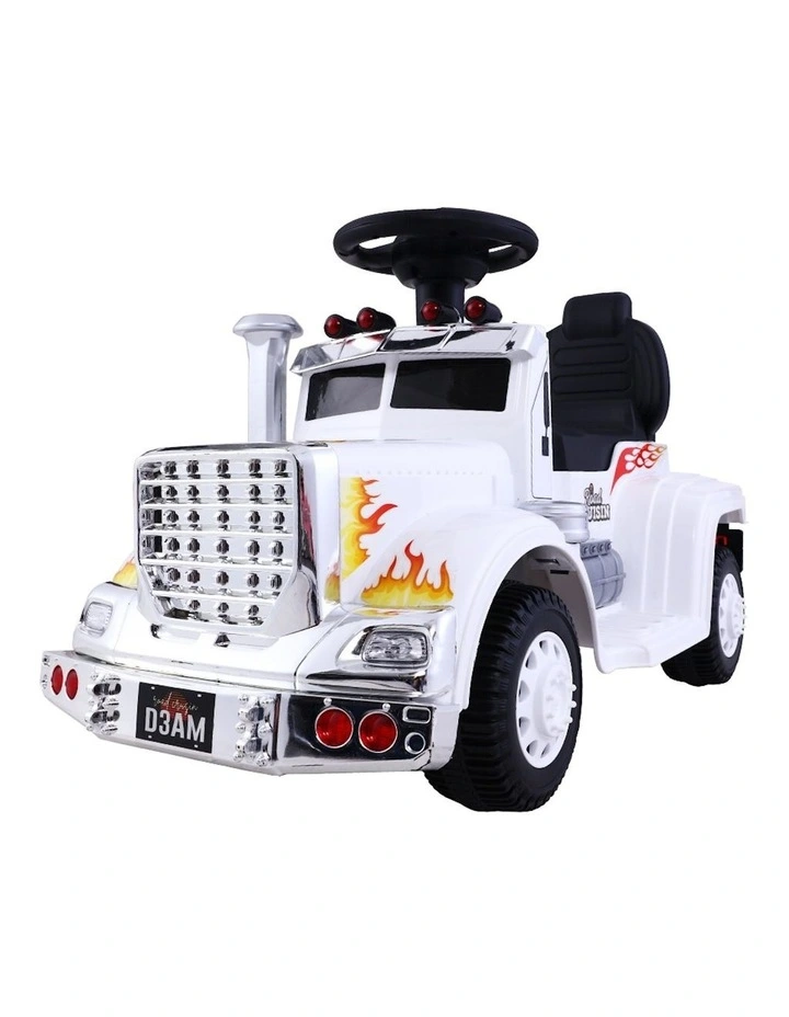 Electric Ride on Car Truck in White