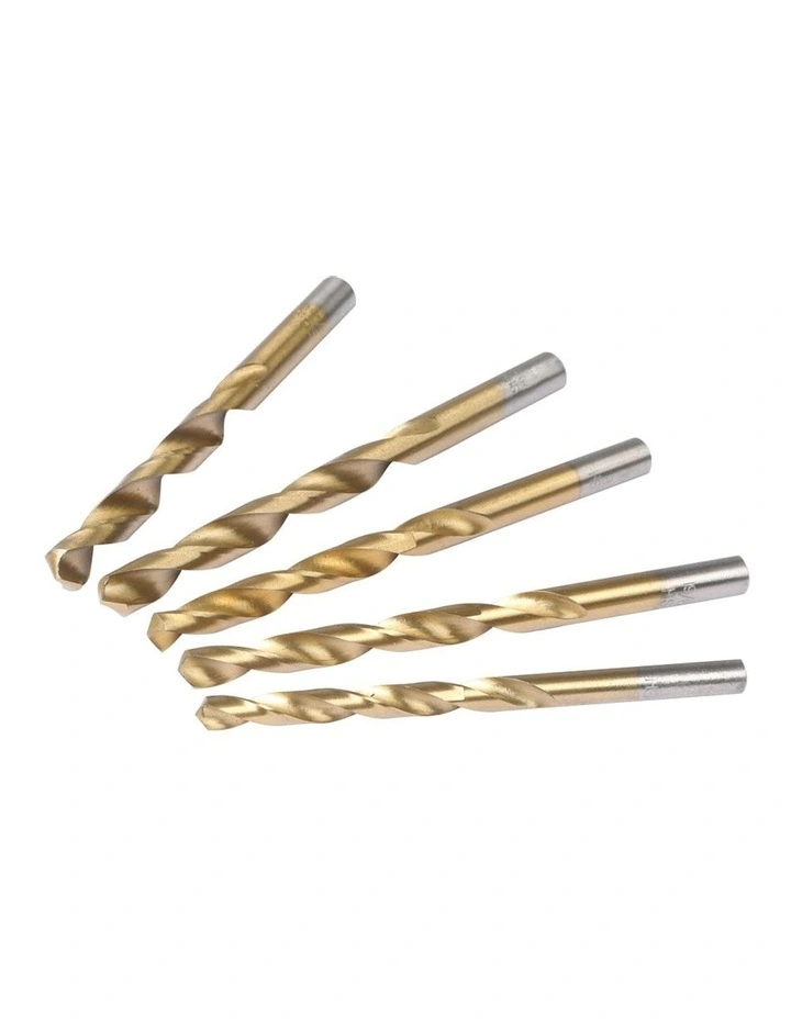 HSS 1mm-10mm Titanium Coated Metal Wood Plastic 230Piece Drill Bits Set in Gold