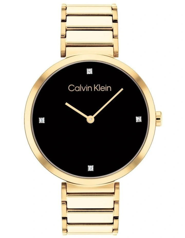Minimalistic T Bar 36mm Ionic Gold Plated Watch 25200136