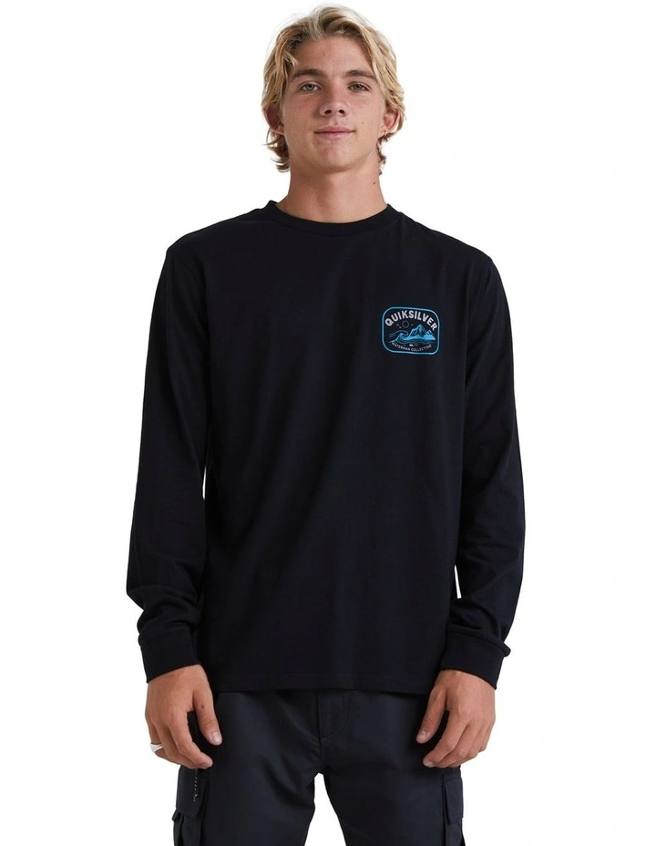 Scenic Box Long Sleeve T-shirt in Black