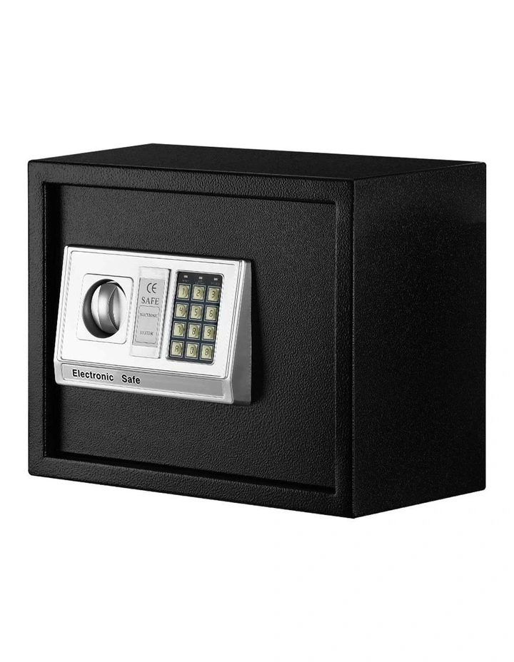 Electronic Digital Security Box 20L In Black Black