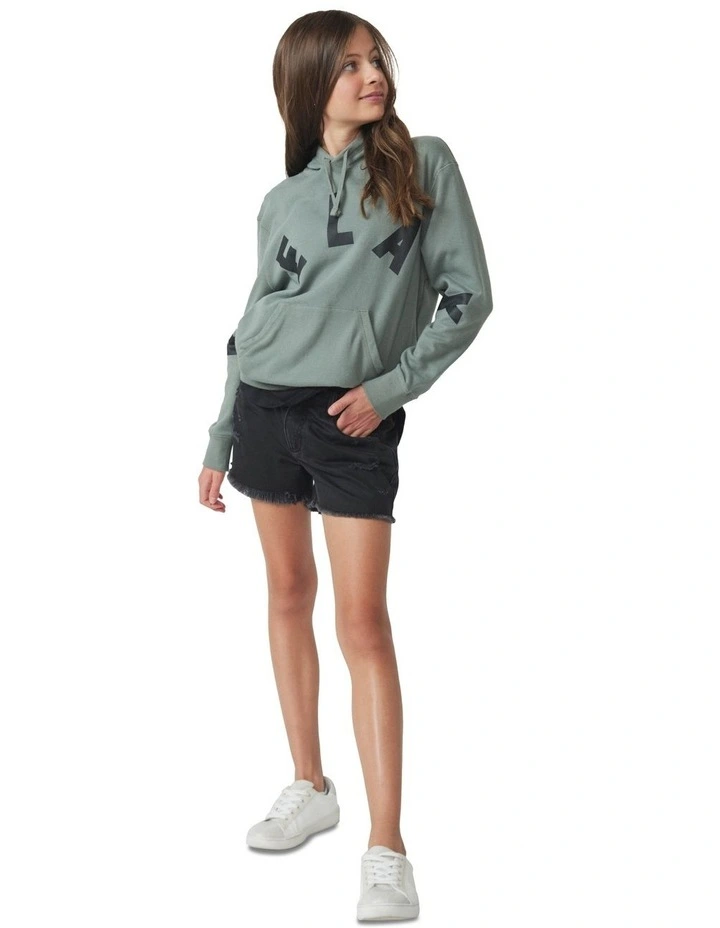 Emma Denim Short in Washed Black
