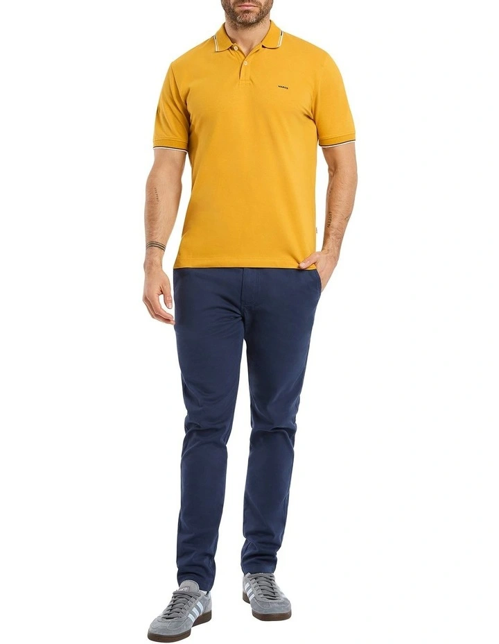 Alex Pique Polo in Honey Gold