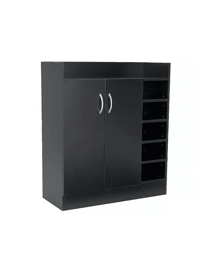 Shoe Cabinet Rack Storage Organiser 80 x 30 x 90cm Black