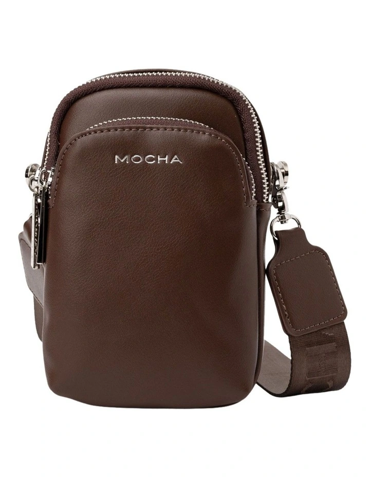 Medina Phone Crossbody Bag in Chocolate