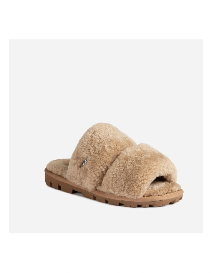 Evelyn Curly Slide in Bronze