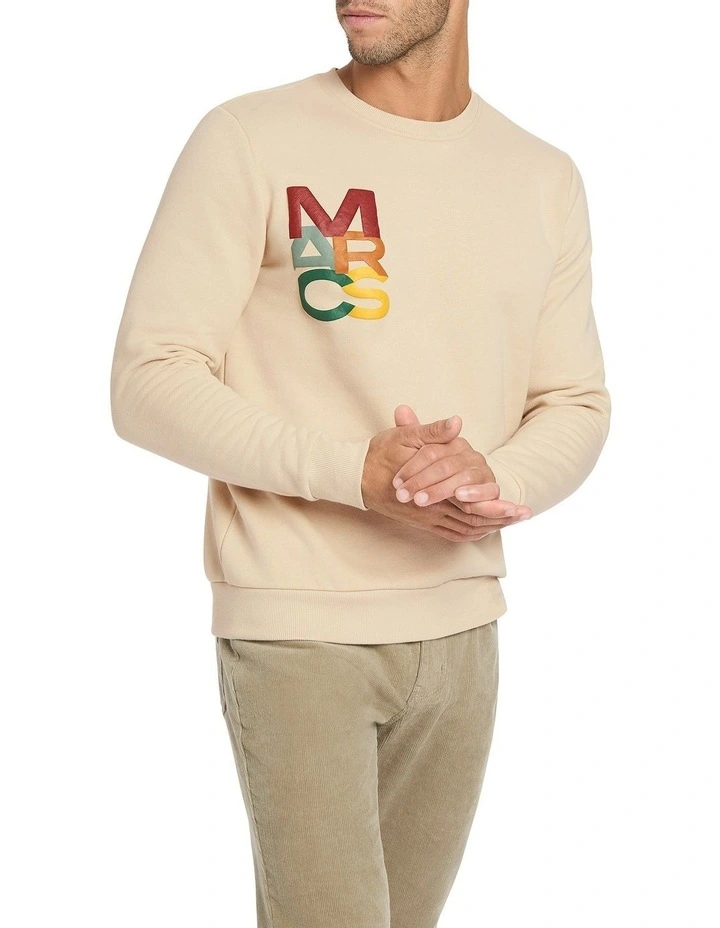 Logo Sweat in Beige