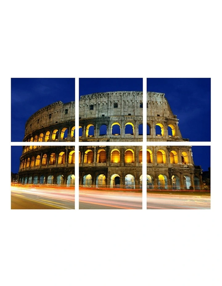 Colosseum at Night Wall Hanging Art
