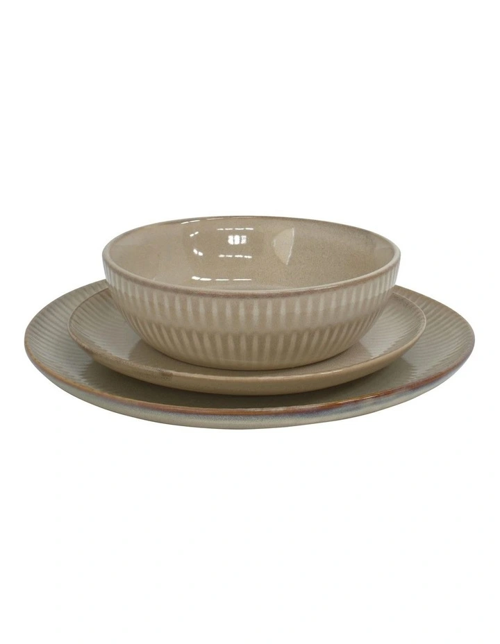 Bonnie Dinner Set 12 Pieces in Sand