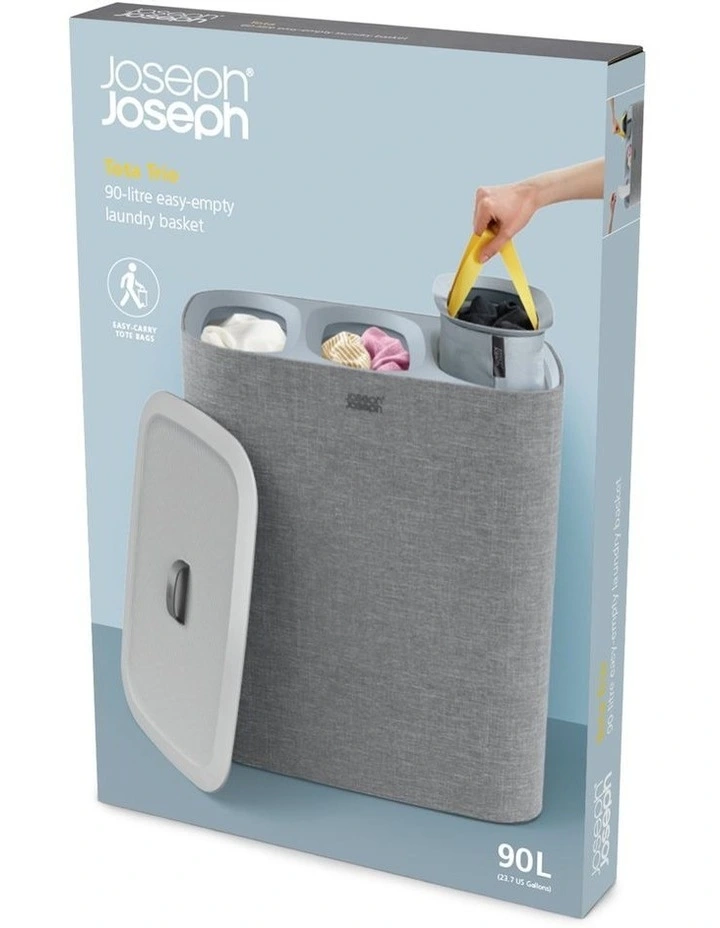 Tota Trio Laundry Basket 90L in Grey