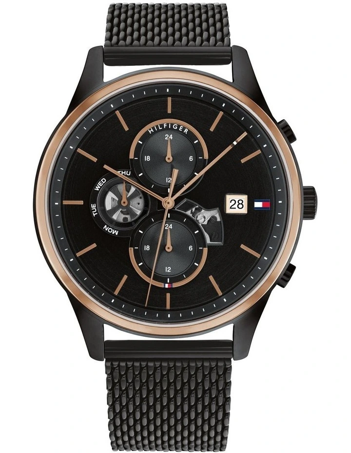 Weston Ionic Plated Steel Watch in Black