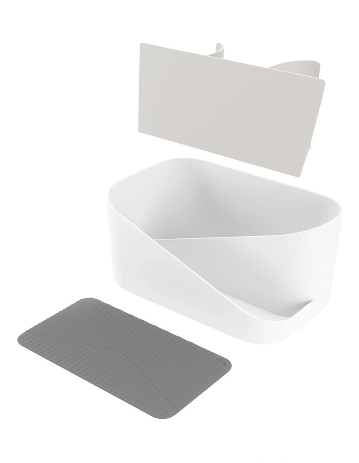 Glam Hair Tool Organiser 27x17x13cm in White/Charcoal