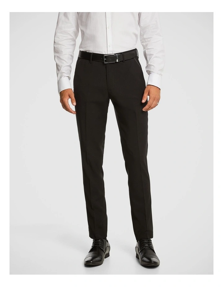 Seville Tuxedo Slim Dress Pant in Black