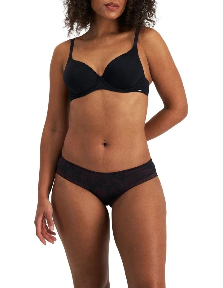 Parisienne Print Delicate Bikini in Black