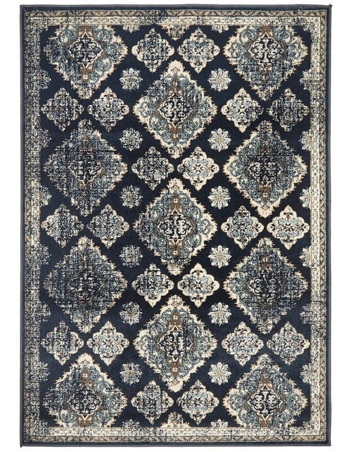 Oxford Mayfair Timeline Rug in Navy