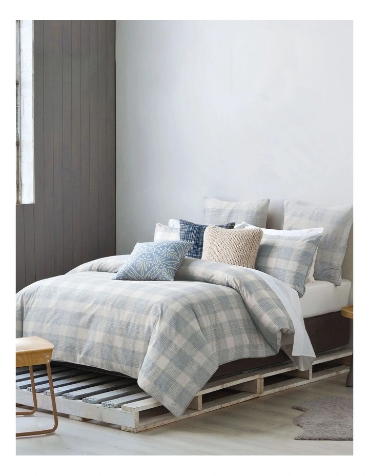 Marie Claire Marais Quilt Cover Set in Blue