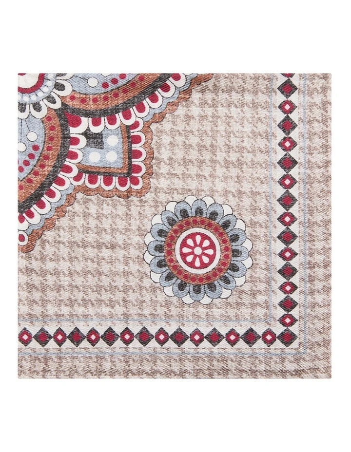 Lang Pocket Square in Brown