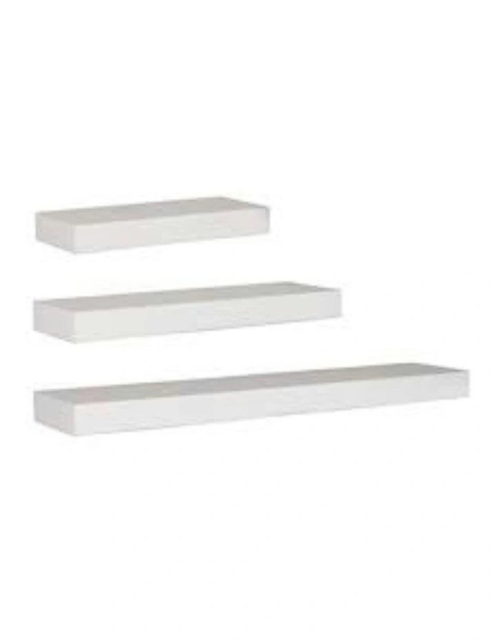 Floating Shelf Set of 3 in White