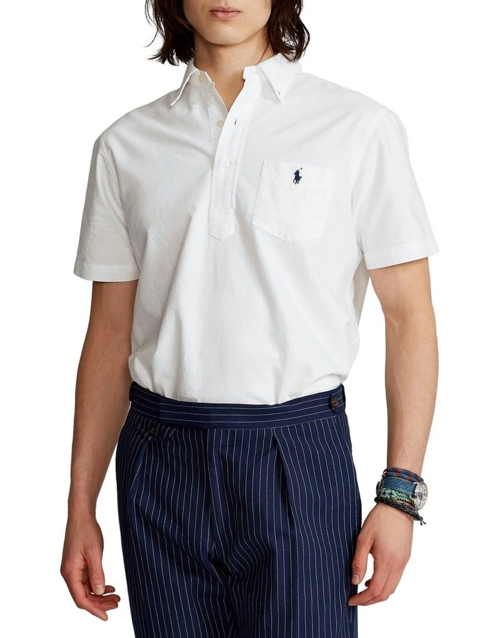 Classic Fit Garment-Dyed Oxford Shirt