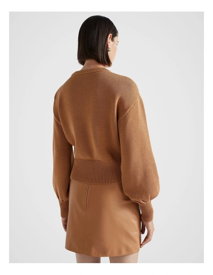 Cotton Rib Easy Knit in Fudge