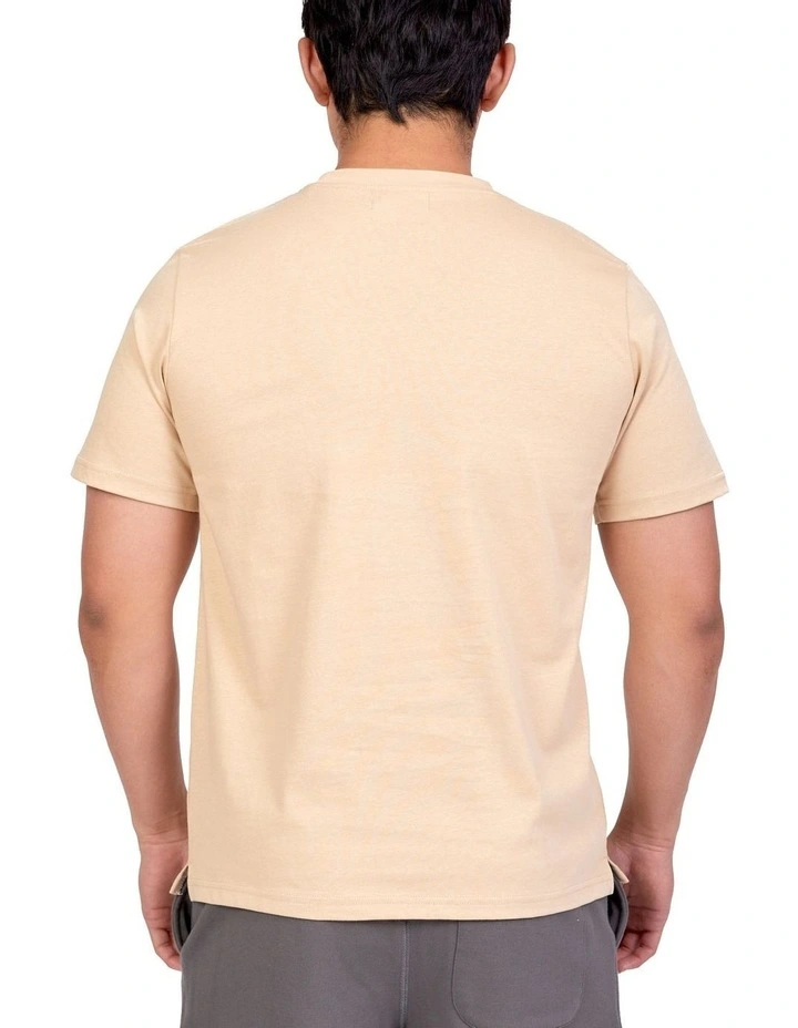 Mark Crew T-Shirt In Beige