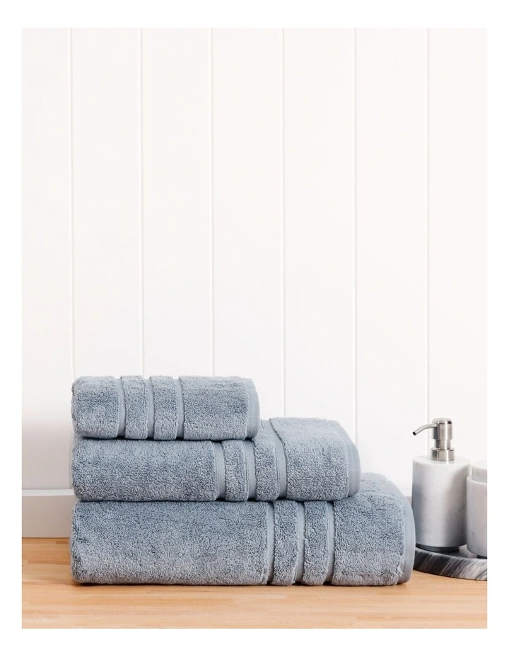 Super Plush Towels in Mid Blue