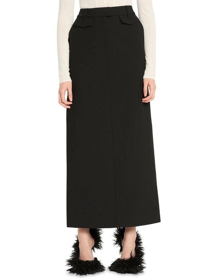 Tailored To You Maxi Skirt in Black