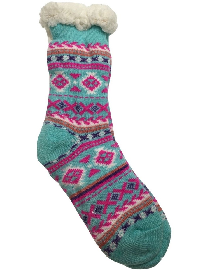 Thick Fur Bed Socks 6 Pairs One Size in Assorted Colours