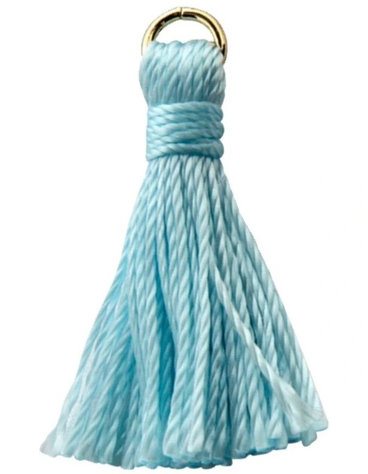 Isadora Aurelia Sky Tassel Charm in Light Gold