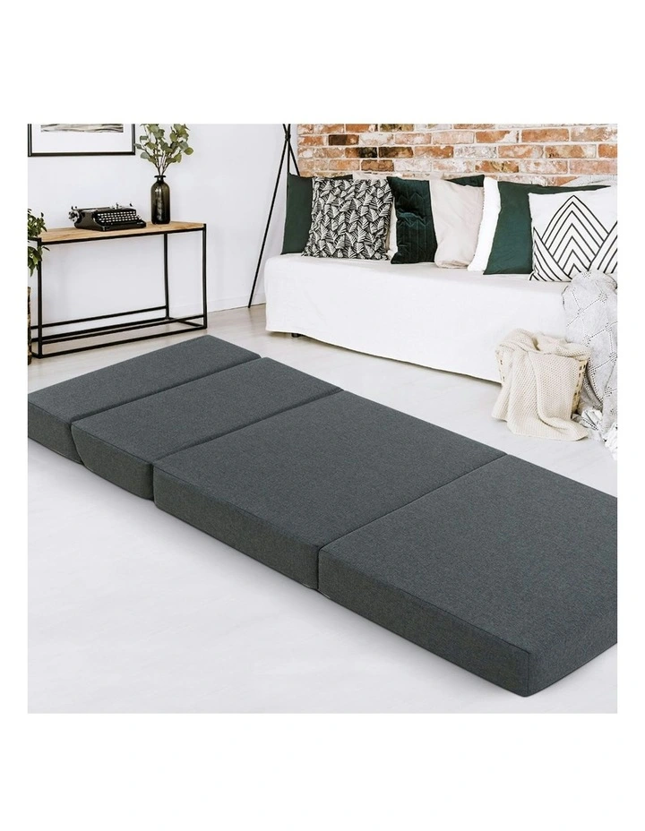 Foldable Foam Mattress in Grey
