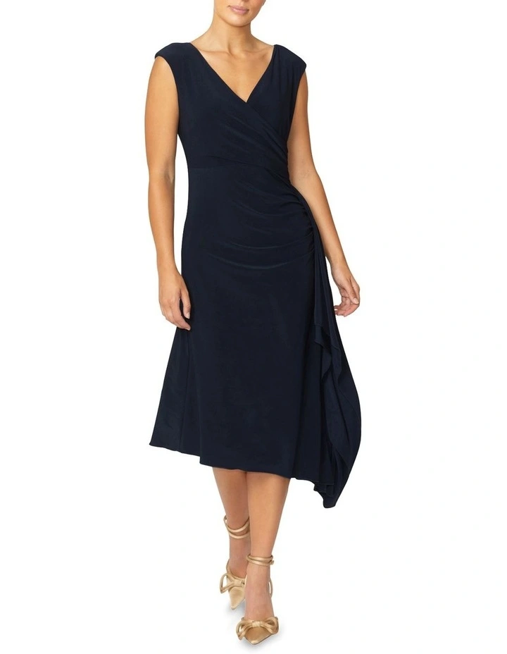 Amber Jersey Dress in Navy
